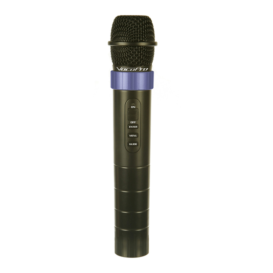 VocoPro CARRY-OKE Owner's Manual