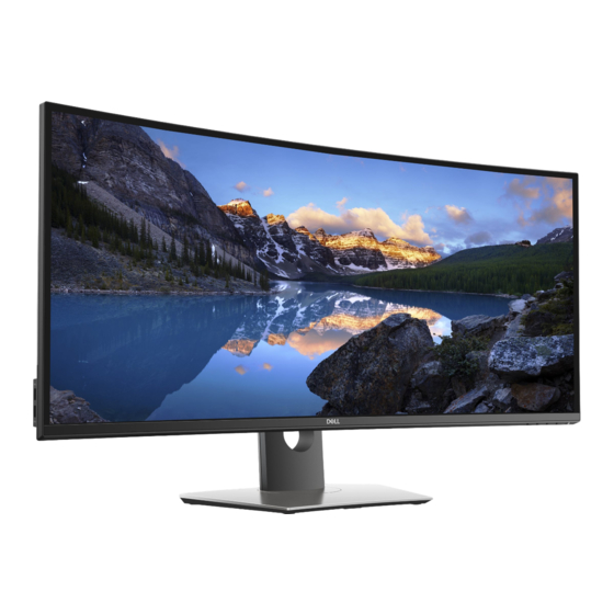 Dell UltraSharp U3818DW Quick Start Manual