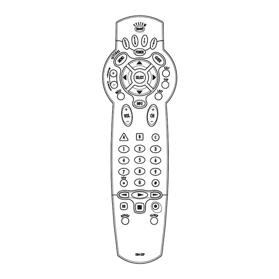 Universal Remote Control UR4-EXP Operating Instructions