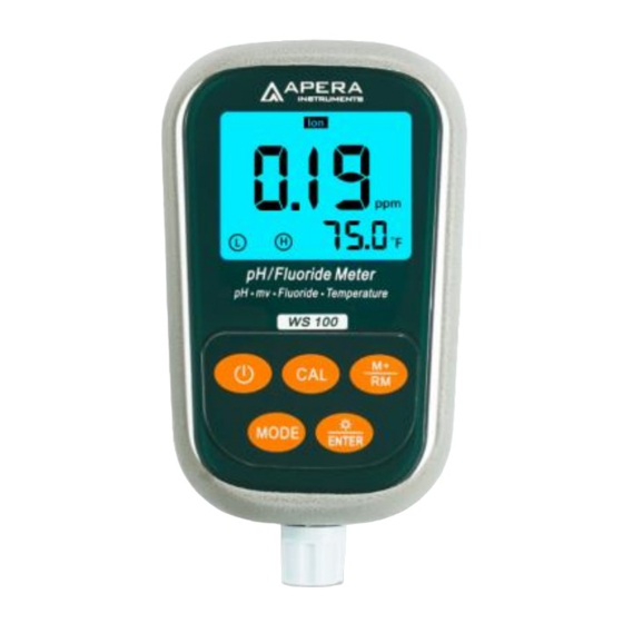 Apera Instruments WS100 Instruction Manual