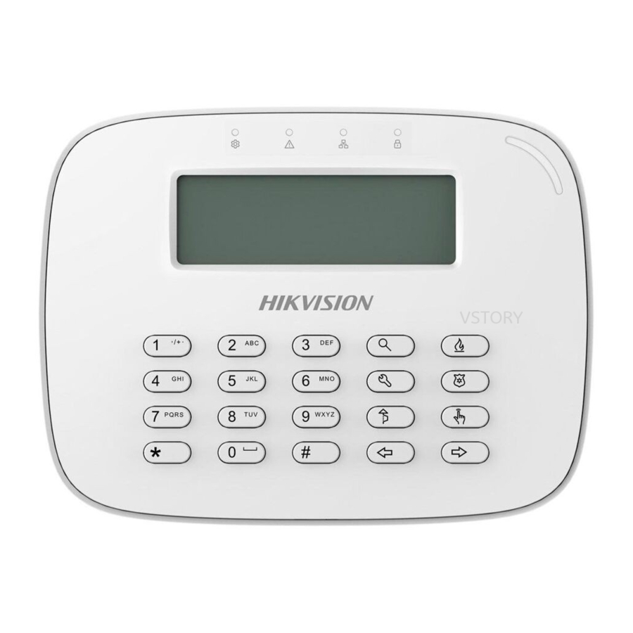 Hikvision DS-PK-LRT(433MHz) - Wired Keypad Manual