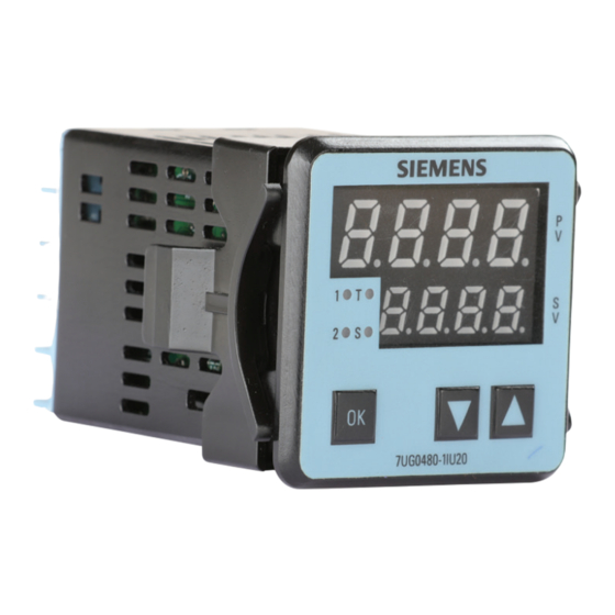 Siemens 7UG0 480-1IU20 Operating Instructions
