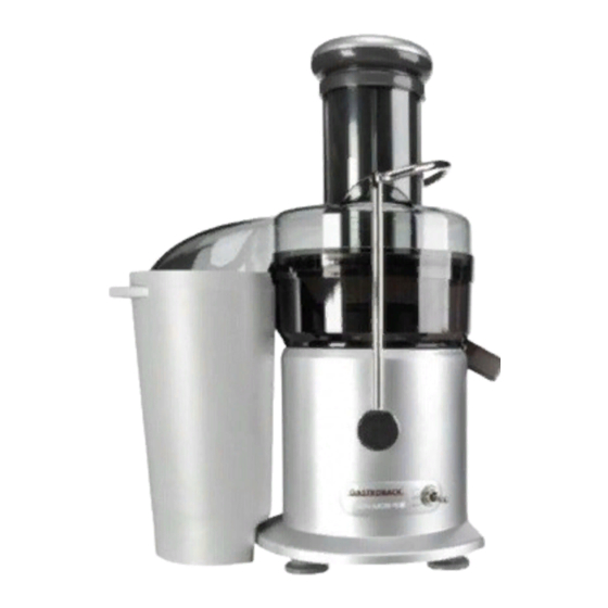 Gastroback Design Juicer Instructions For Use Manual