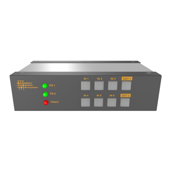 Matrix Switch Corporation MSC-TXD62L Product Manual