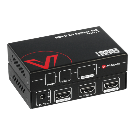 AV Access 4KSP12-S User Manual