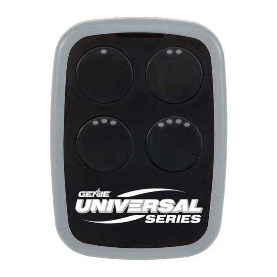Genie Universal 4-Button Manuals