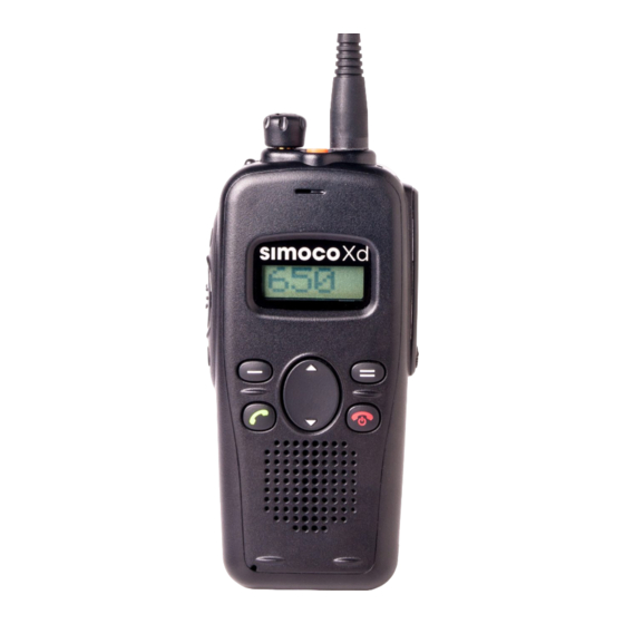 Simoco SDP650 Brief User's Manual