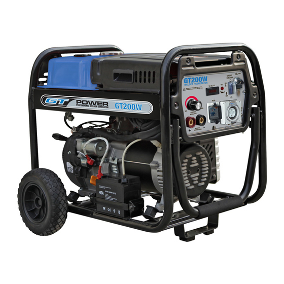 GT POWER GT200W Welder Generator Manuals