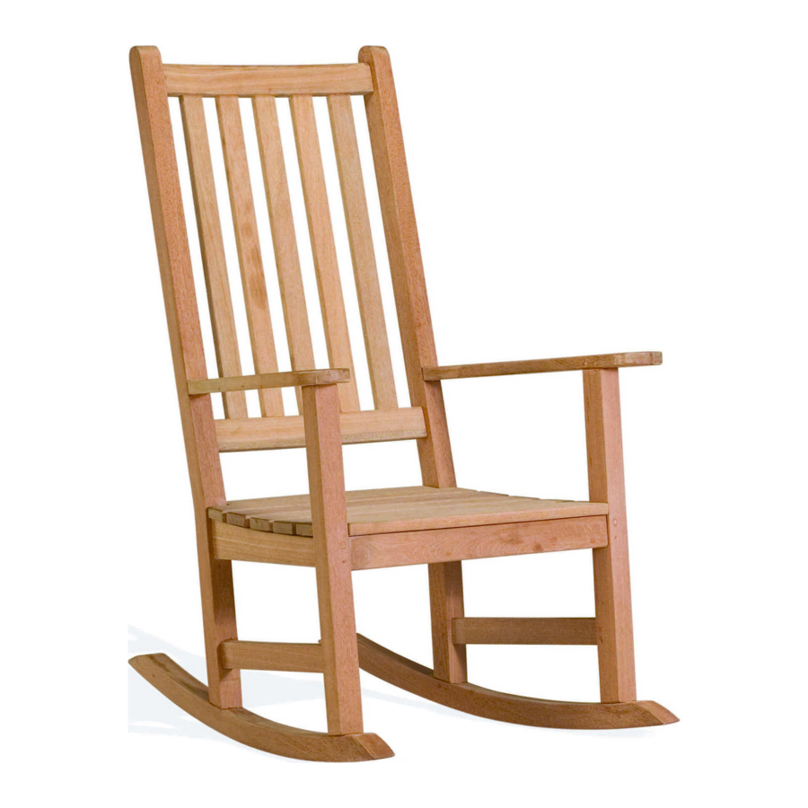 Oxford Garden CLASSIC ROCKER Assembly Instructions