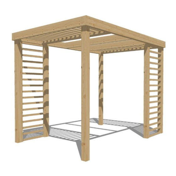 Rutland County Garden Furniture Rutland Panel Pergola Assembly Instructions Manual