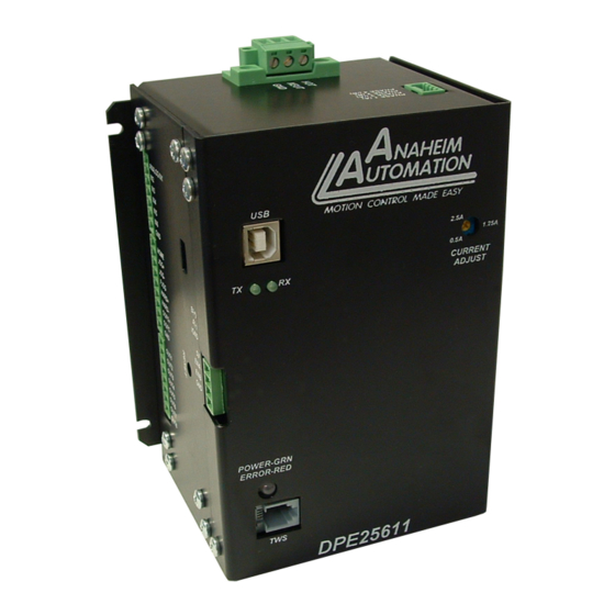 Anaheim Automation DPE25611 User Manual