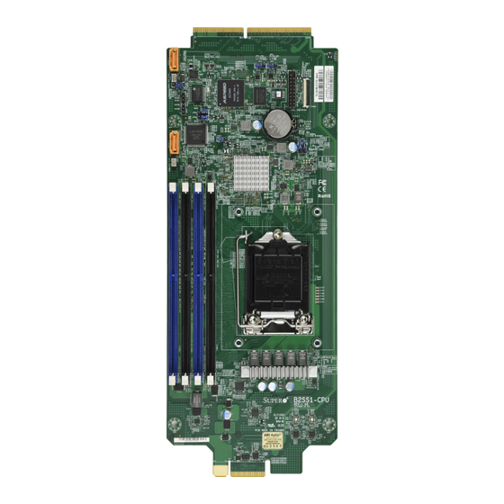 Supermicro B2SS1-CPU User Manual
