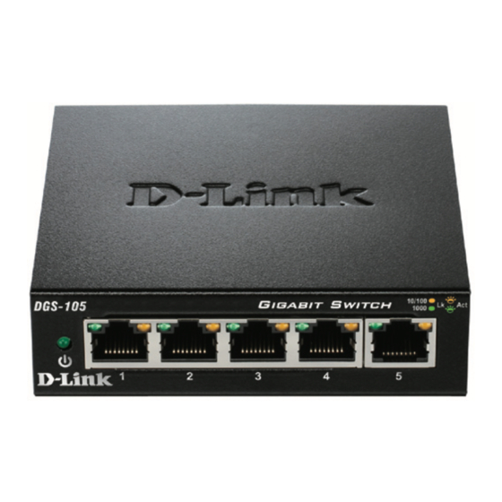 D-Link DGS-105 Quick Install Manual