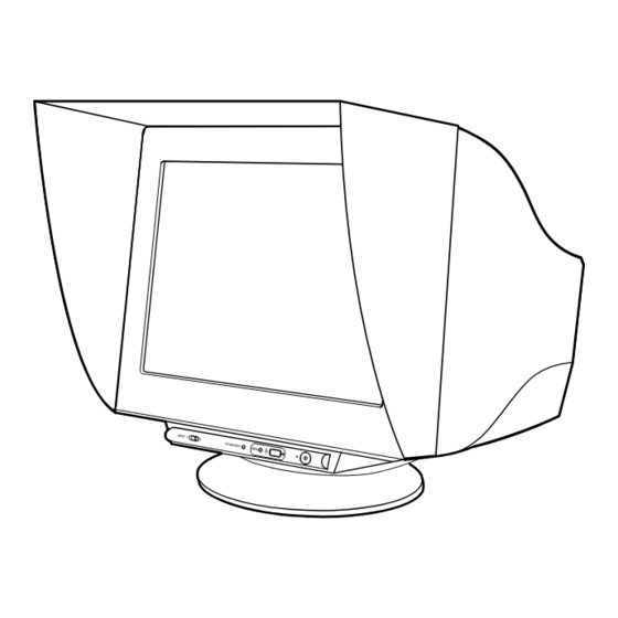 User Manuals: Sony Artisan GDM-C250K Computer Monitor