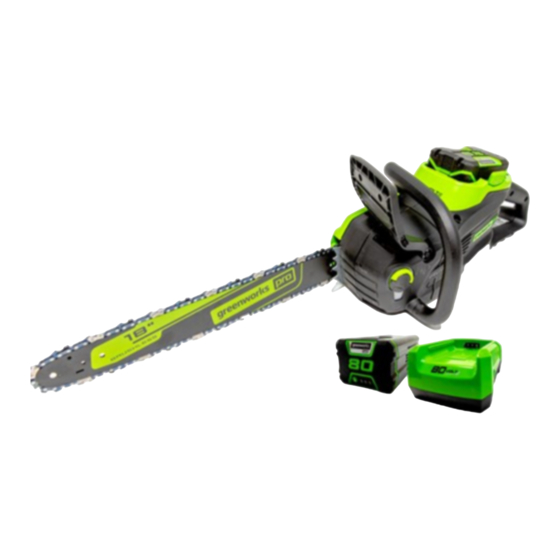 GreenWorks Pro CS80L410 Operator's Manual