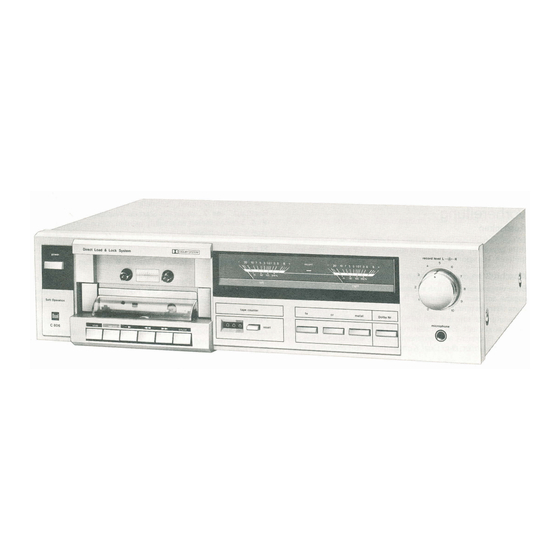 Dual C 806 Operating Instructions Manual