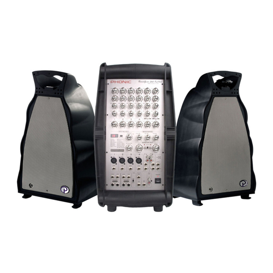 User Manuals: PHONIC ROADGEAR 260 Portable PA System