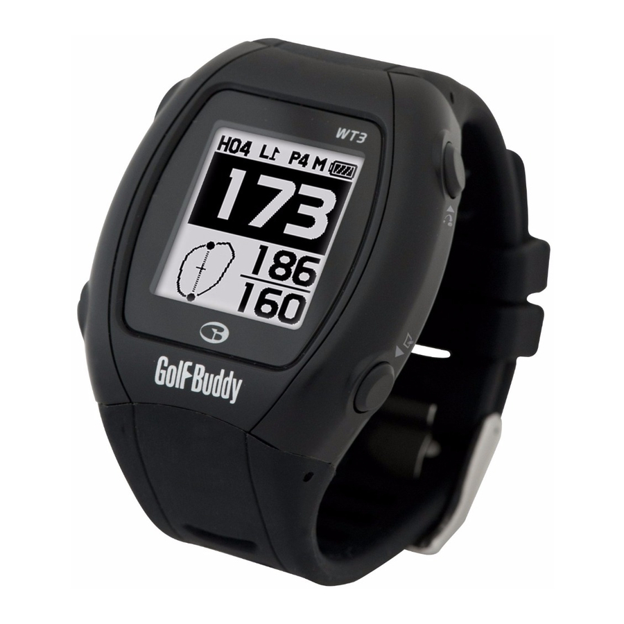 Golf Buddy WT3 User Manual