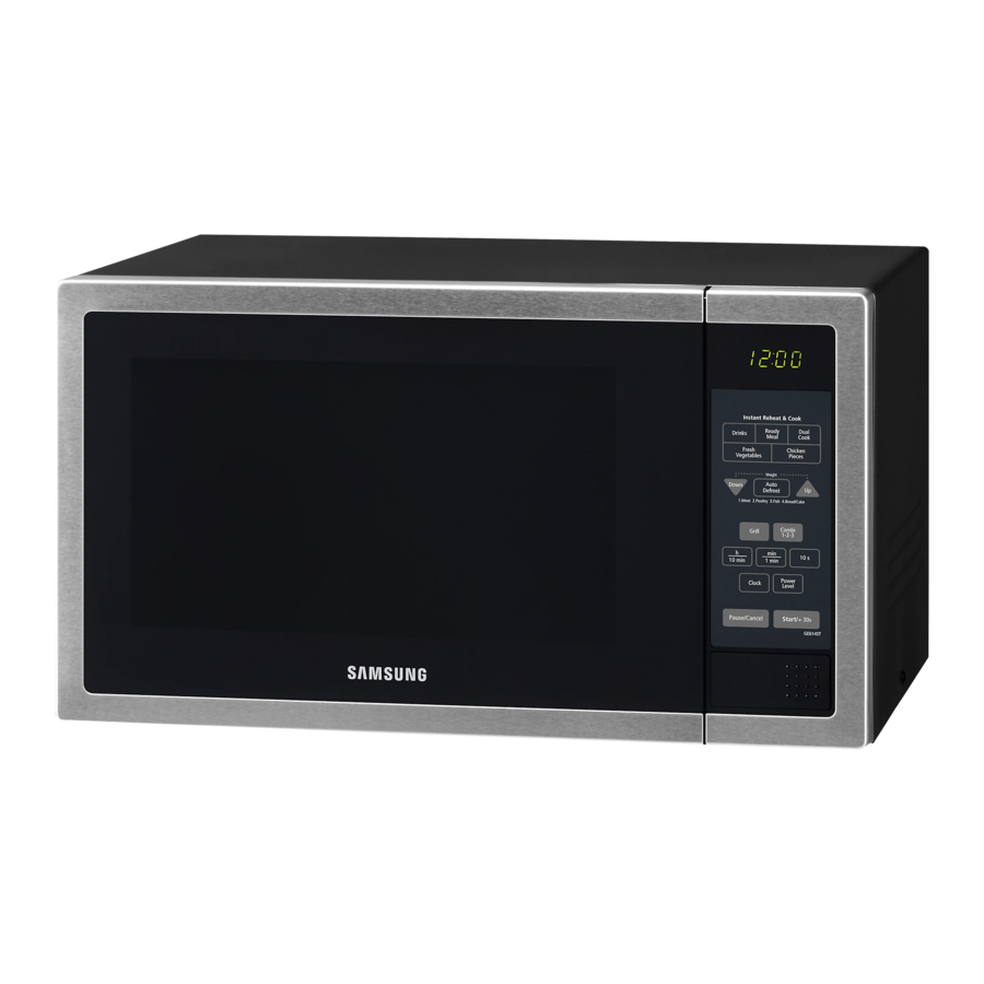 Samsung GE614ST Owner's Instructions And Cooking Manual