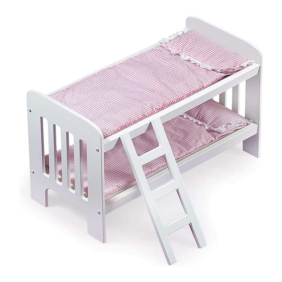 Badger Basket Doll Bunk Beds with Ladder Assembly Instructions