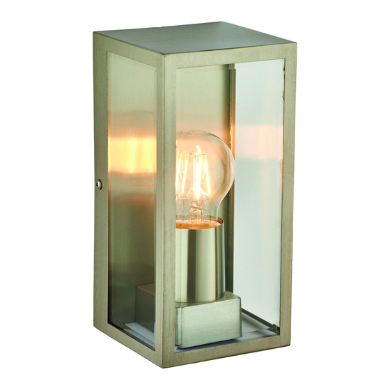 Endon Breton Outdoor Wall light Fitting Instruction Manual