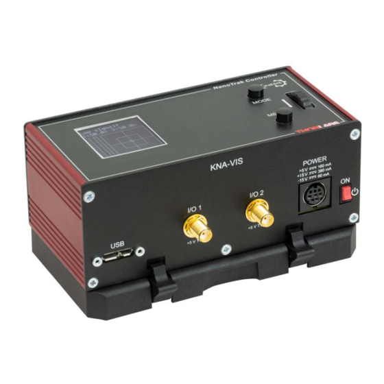 THORLABS NanoTrak KNA-IR Apt User Manual