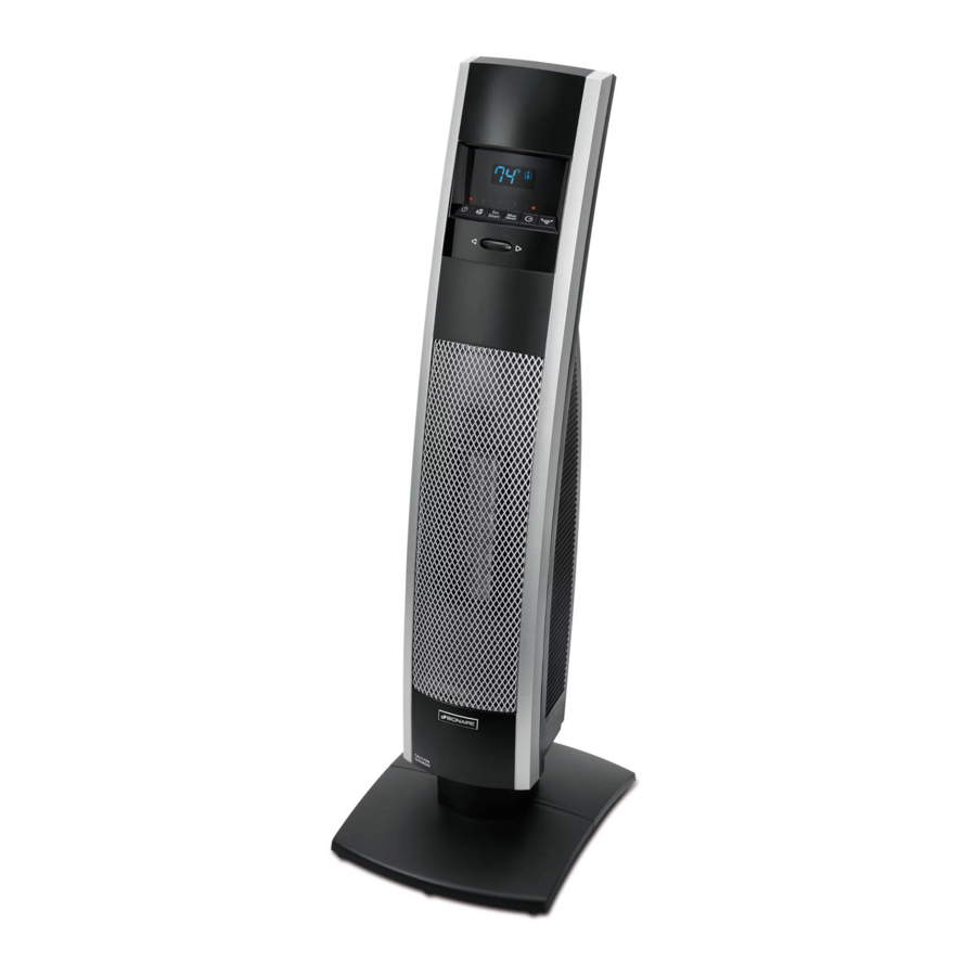Bionaire BCH9221 - Tower Heater Manual