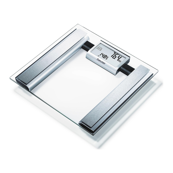 User Manuals: Beurer BG 19 Diagnostic bathroom scales