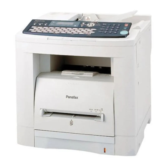 Panasonic Panafax UF-7000 Operating Instructions Manual