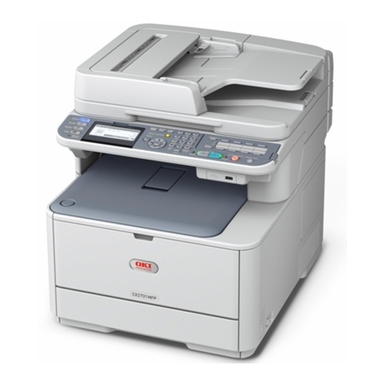 Oki CX2731MFP Quick Start Manual