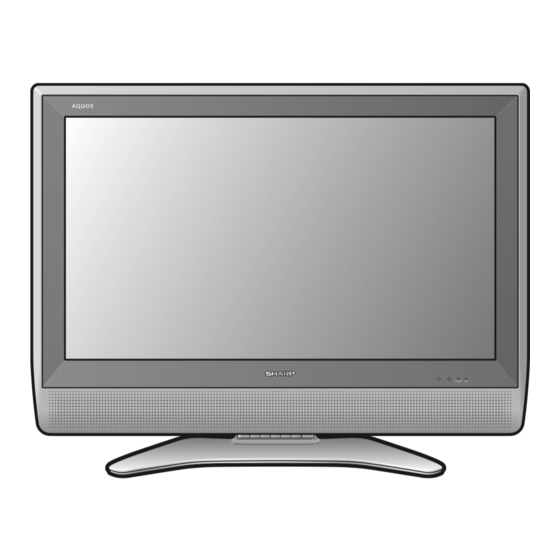 Sharp LC32D41U - 32" LCD TV Operation Manual
