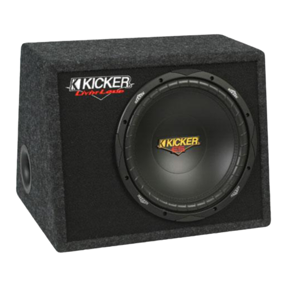 Kicker VES12 Owner's Manual