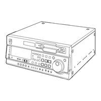 Panasonic AJSD755P - DVC STUDIO VTR Operating Instructions Manual