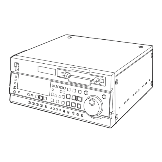 Panasonic AJ-SD755 Operating Instructions Manual