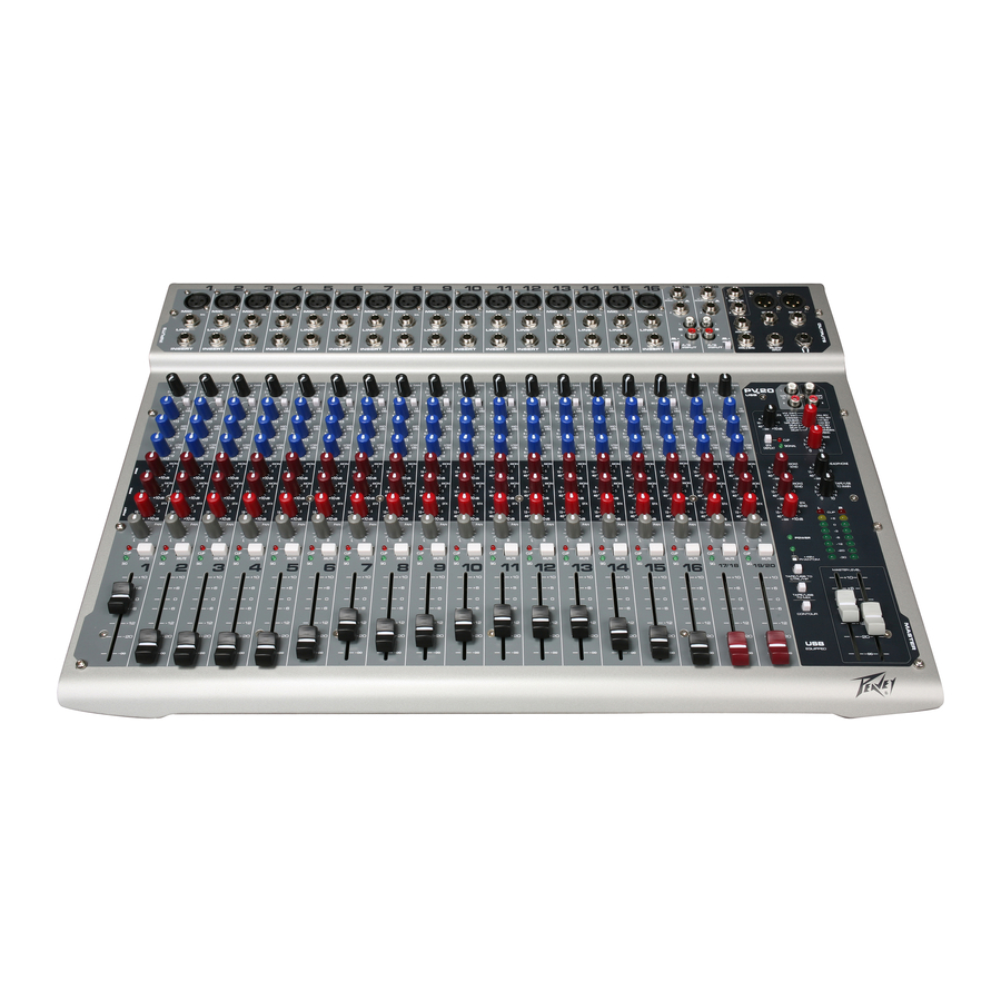 Peavey PV 20 Operating Manual