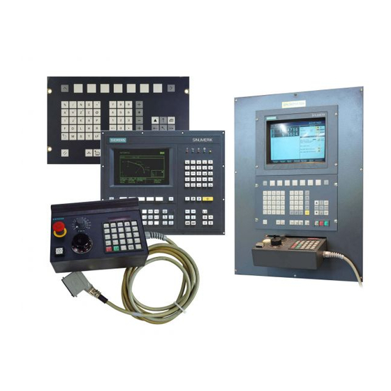 Siemens SINUMERIK 805 Operating Instructions Manual