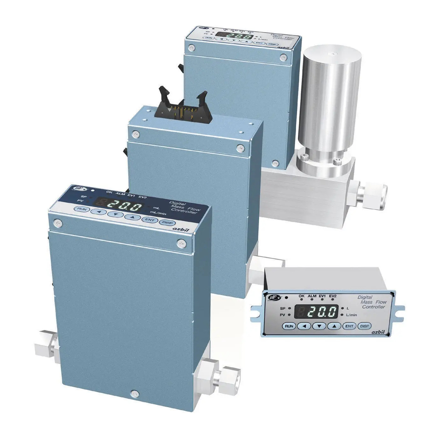 Azbil Micro Flow MQV9005 User Manual