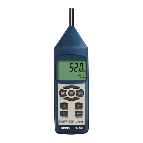 Reed Instruments SD-4023 Instruction Manual