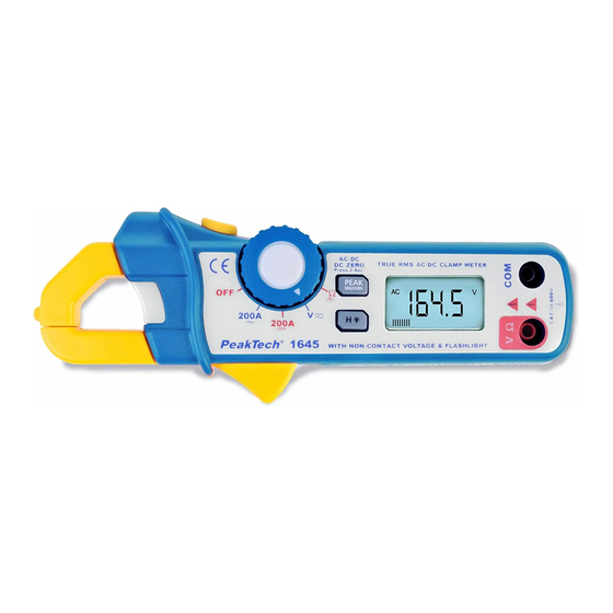 PeakTech 1645 Operation Manual