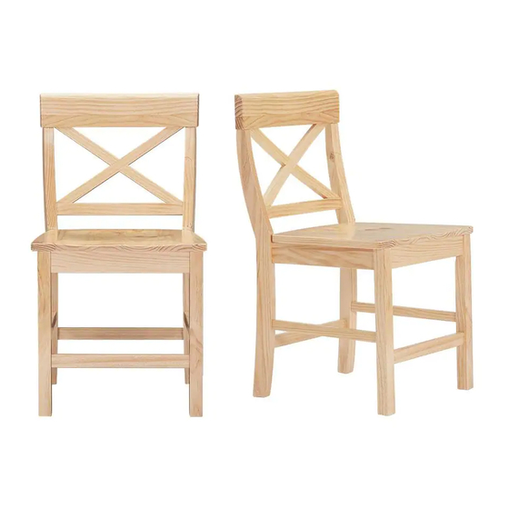 StyleWell DC 2005 CHR Wood Dining Chair Manuals