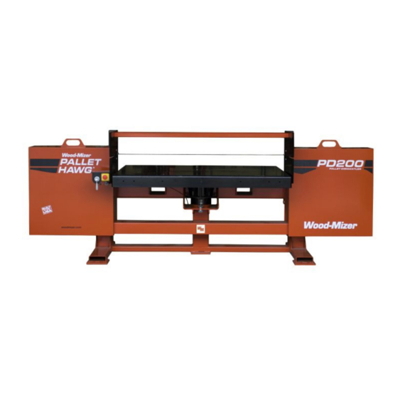 Wood-mizer PD200 Safety, Operation, Maintenance & Parts Manual