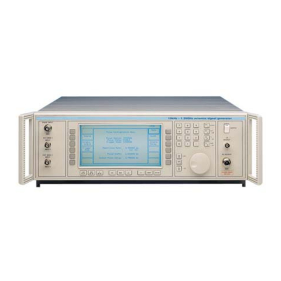User Manuals: Aeroflex NAV-750C Signal Generator