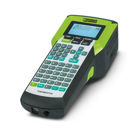 Phoenix Contact THERMOFOX User Manual