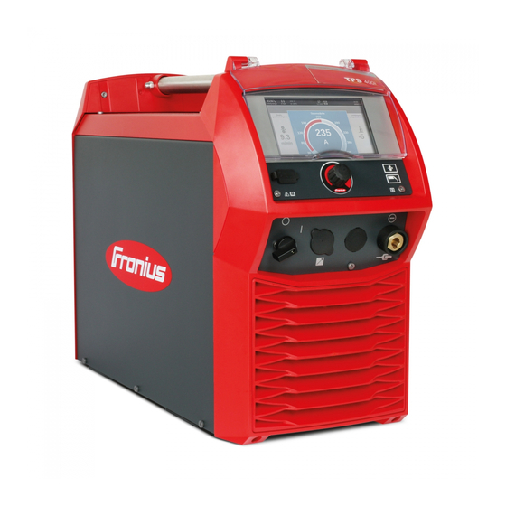 Fronius TPS 320i Operating Instructions Manual
