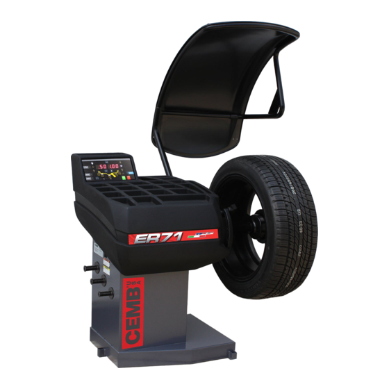 CEMB ER71 Wheel Balancer Manuals