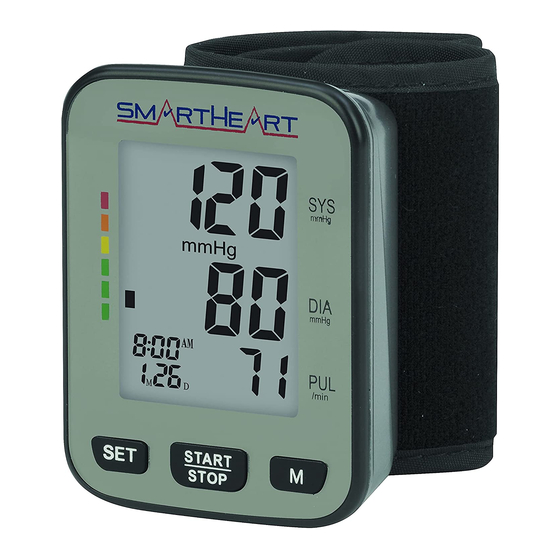 SmartHeart Blood Pressure Monitor | Wide-range Upper Arm Cuff | Talking  Trilingual Audible Instructions and Results | 4-Person Memory