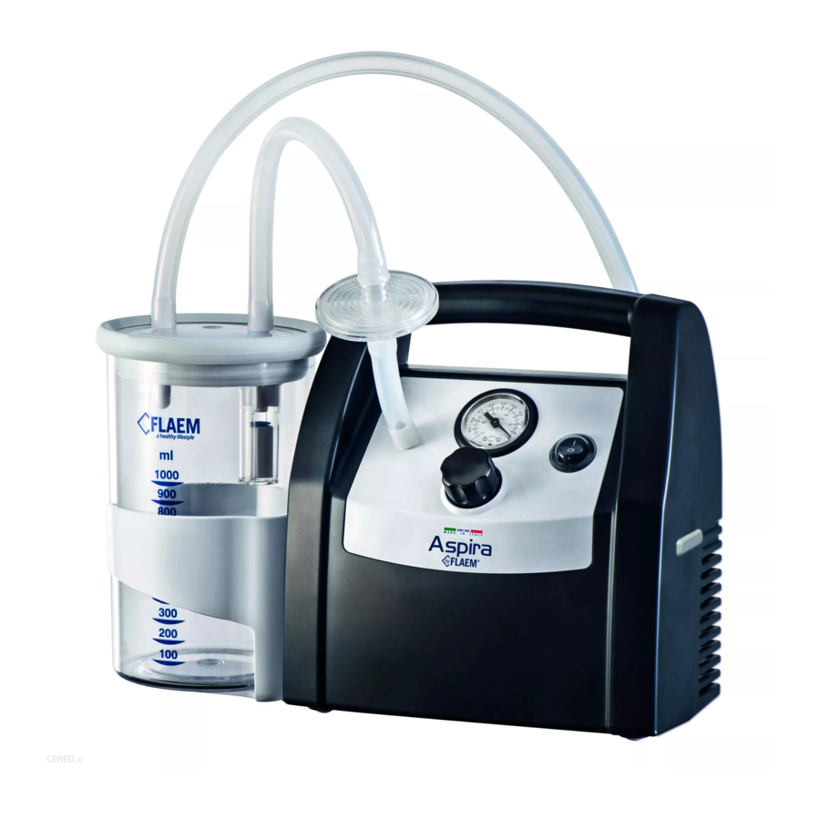 Aspira P1211EM Instructions For Use Manual