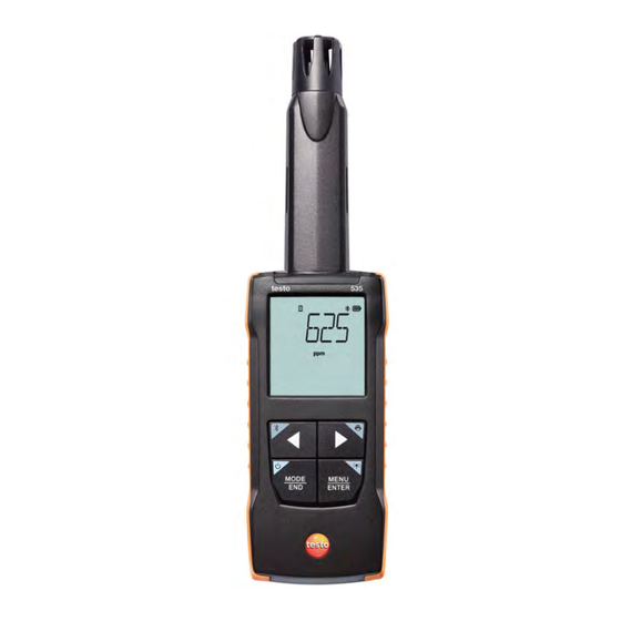 TESTO 535 Instruction Manual
