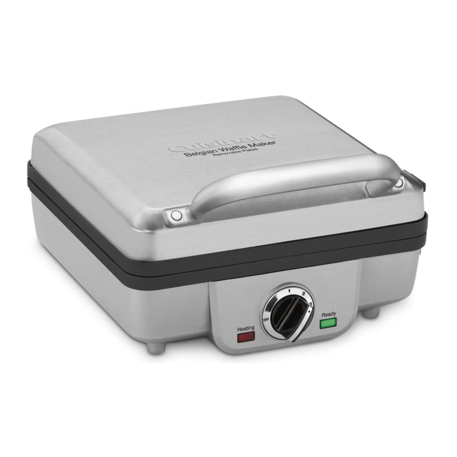 Cuisinart Breakfast Central WAF-300 Series - Waffle Maker Manual