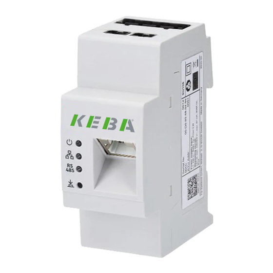 Keba KeContact E10 Configuration Manual